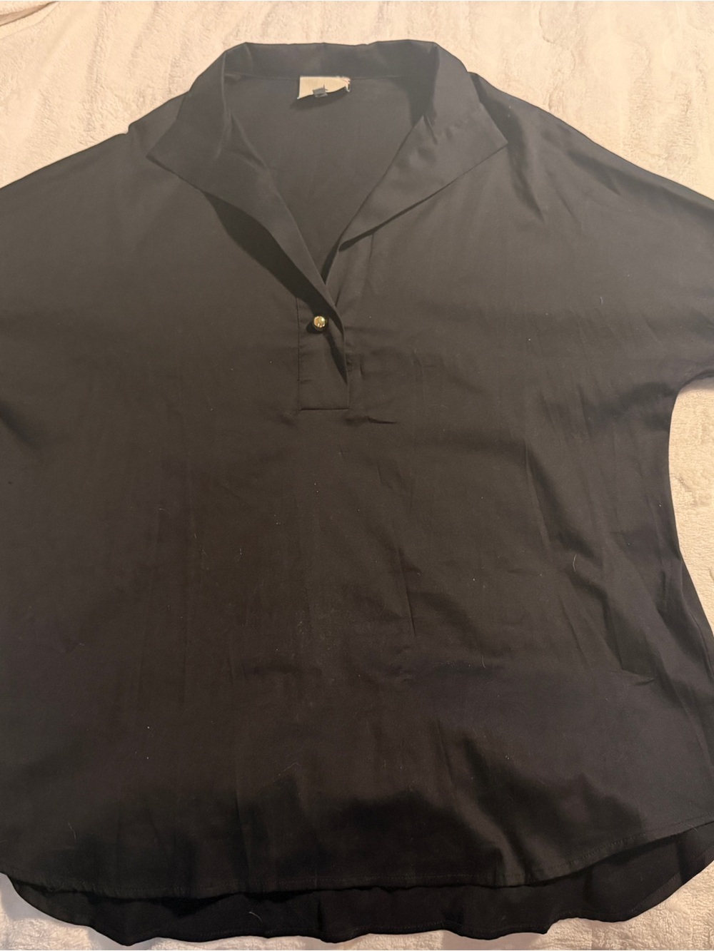 Tuckernuck Black Women's Polo Blouse